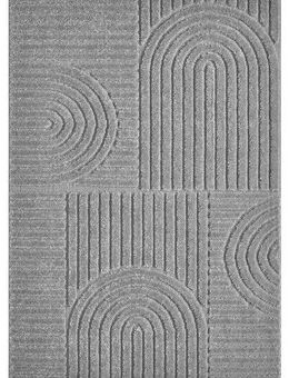 OTTO home Teppich Jonne, Boho-Design, Scandi, Designteppich, rechteckig, Höhe: 20 mm, Hoch-Tief, 3D Optik, skandinavischer Stil, Wohnzimmer, Schlafzimmer