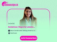 Redakteur / Reporter Lokales (m/w/d) - Bad Essen