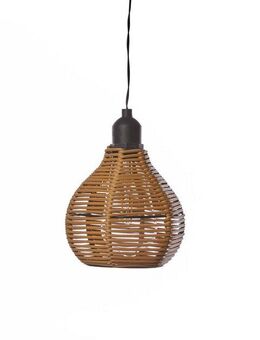 Luxform Hängeleuchte Luxform Hanging Lamp Rattan, LED fest integriert, Warmweiß, LED-Hängeleuchte, batteriebetrieben, warmweiß