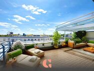 Herrlicher Gebirgsblick - Spektakuläres Penthouse mit großer Dachterrasse - München