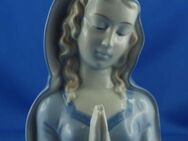 Porzellanfigur betende Madonna in blau von Metzler und Ortloff - Jena