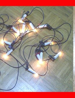 230V Vintage-Lichterkette drinnen + draussen 15 Kerzen 13m - Dassel