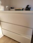 IKEA Malm Kommode, 3 Schubladen, weiß hochglanz in 79540