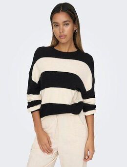 ONLY Strickpullover ONLATIA L/S STRIPE PULLOVER KNT NOOS