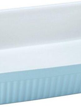 CreaTable Auflaufform Pastell Kitchen, Steinzeug, (1-St), klassisches Streifenrelief, umlaufender Kantenschutz, Pastellfarben