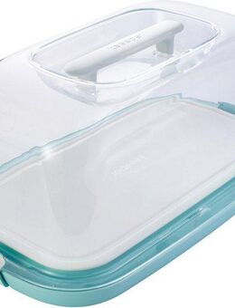 keeeper Kuchentransportbox gino, Kunststoff, (1-tlg), Kastenkuchenbehälter mit Servierplatte