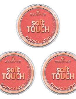 Essence Rouge soft TOUCH BOUNCY BLUSH, 3-tlg., 3-tlg., mittlere Deckkraft, langanhaltend, mattierend, alle Hauttypen