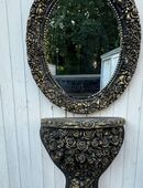 Zweiteilige Wandspiegel in Vintage Stil in 47166