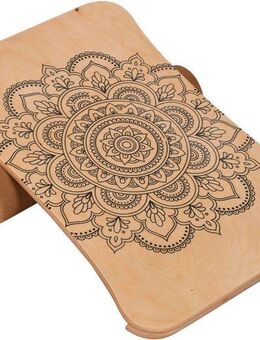 body coach Balanceboard Woodboard I, Balancebrett aus mehrlagigen Ahornholz, Rolle aus Kork