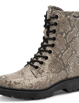 Tamaris Schnürstiefelette, Blockabsatz, Schnürboots mit trendiger Prägung