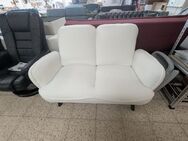 2-Sitzer Sofa Schafwollimität Wellenunterfederung weiss UVP 379€ - Schwalmstadt Zentrum