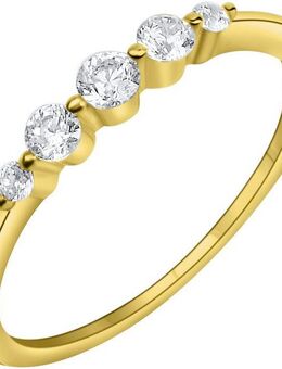 Firetti Goldring Schmuck Geschenk Gold 375 Fingerring Ring, mit Zirkonia (synth)