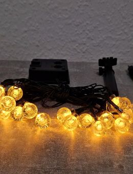 Solar Lichterkette 5 Meter 20 LEDs Beleuchtung Weinachten Balkon Garten Neu - Dresden
