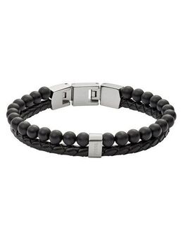 Fossil Armband Schmuck Geschenk Edelstahl Leder Armschmuck