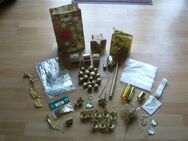 Weihnachtsdeko - Verpackungen - goldfarben - Halbemond