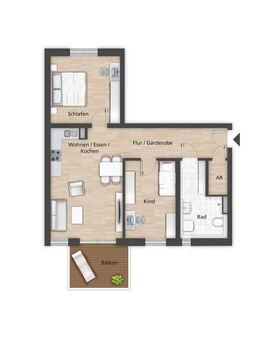 Helle 3-Zimmer Wohnung im Neubau! - Bamberg