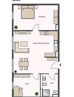 Ihre TRAUMWOHNUNG am Stadtpark! Helle 3-Zimmer Wohnung mit Balkon und Einbauküche - Fürth