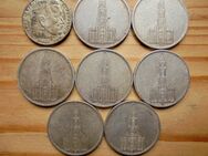 Deutschland: 7x 5 Mark Garnisonkirche & 2 Mark Hindenburg Silber - Bippen