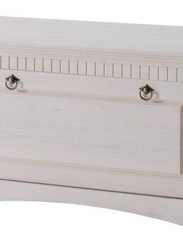 Home affaire Schuhtruhe Rustic, aus massiver Kiefer, Sithöhe 49 cm, mit Kassetenoptik
