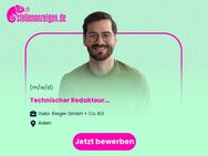 Technischer Redakteur (m/w/d) - Aalen
