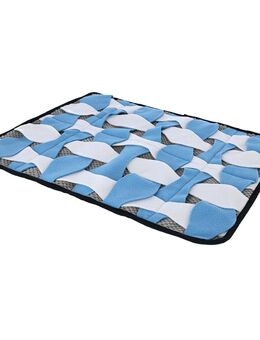 Kerbl Pet Schnüffelteppich - L 60 x B 44 cm, blau/weiß