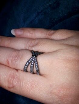 Pierre Lang Ring Skyfall rutheniert lila Gr. 7 neuwertig - Frankfurt (Main) Zeilsheim