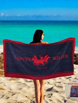 Harvey Miller Polo Club 140 x 70 Strandtuch inkl. Sportbeutel - Leipzig Alt-West