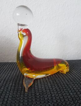 Glas Seehund mit Ball, alt. Muranoglas? - Kassel