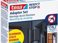 tesa Insektenschutz-Tür Insect Stop Falt Adapter für Fliegengitter - Adapter-Set, (Packung, 3-St., Adapter für FALT Fenster-türen), für Insektenschutz Balkontür / Terrassentür