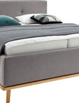 Musterring Polsterbett Delphi, Eicherahmen massiv, Kopfteil mit Steppung