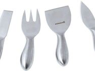 SWISSMAR Käsemesser Set, 4-teilig:, je Weichkäseschneider, Käsehobel, Käsegabel, Hartkäsemesser, Edelstahl