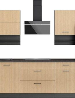 KOCHSTATION Küchenzeile KS-Frieda Breite 300 cm, wahlweise mit E-Geräten, mit 38mm starker Arbeitsplatte