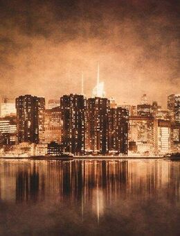 Papermoon Fototapete NEW YORK-CITY SKYLINE BROOKLYN BRIDGE VINTAGE WANDDEKO