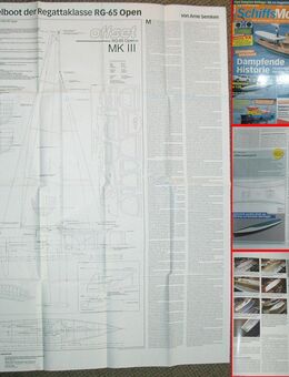 Bauplan Segelschiffsmodell Regattaklasse RG-65 Open MKIII - Dassel