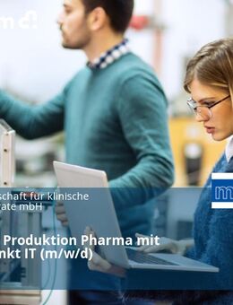 Techniker Produktion Pharma mit Schwerpunkt IT (m/w/d) - Wedel