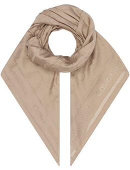 Calvin Klein Schal BURNOUT MONOGRAM SCARF, CK-Muster, Quadratisches Format