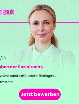 Fachberater Sozialrecht (m/w/d) - Darmstadt