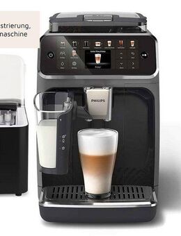 Philips Kaffeevollautomat EP5544/50 5500 Series, 20 Kaffeespezialitäten (heiß oder eisgekühlt), Matt-Schwarz, LatteGo-Milchsystem, SilentBrew Technologie