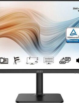 MSI Modern MD271QPDE LED-Monitor (69 cm/27 ", 2560 x 1440 px, WQHD, 5 ms Reaktionszeit, 75 Hz, IPS, 3 Jahre Herstellergarantie, höhenverstellbar, USB-C)
