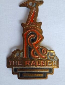 Fahrradteile Velo Steuerkopf The Raleigh GB Schild Emblem - Volketswil
