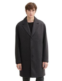 TOM TAILOR Denim Wollmantel mit Reverskragen