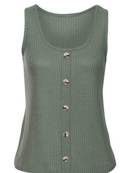 LASCANA Trägertop mit Zierknopfleiste aus weicher Piqué-Qualität