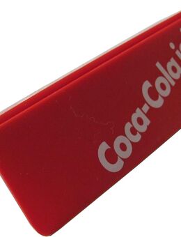 Coca Cola - Tischaufsteller aus Kunststoff - 14 x 6 x 2,8 cm - Doberschütz