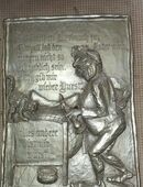Zinn Wandbild mit Spruch in 61197