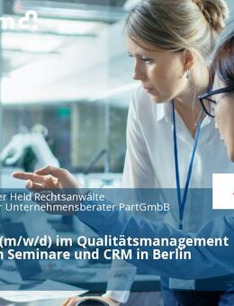 Assistent (m/w/d) im Qualitätsmanagement im Bereich Seminare und CRM in Berlin - Berlin