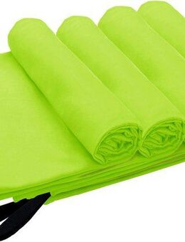 my home Reisehandtuch Xavi, 4 x 40x60cm ideal als Sporthandtuch, Reisehandtuch, Microfaser (Set, 4-St), als Serie und Set, sehr leicht, kompakt, schnelltrocknend, Mikrofaser