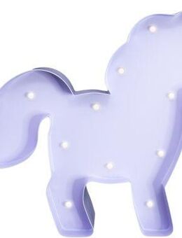 MARQUEE LIGHTS LED Dekolicht Horse, LED fest integriert, Warmweiß, Wandlampe, Tischlampe Ponny, Einhorn, Pferd 12 Leuchtmittel - 23x19 cm