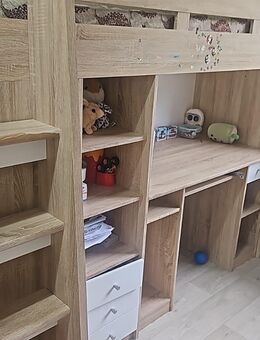 Hochbett Unit weiß Eiche - Oldenburg