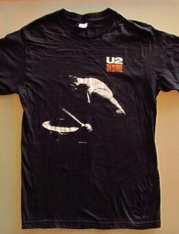 U2 T-Shirt Desire - Original 1988 (XL) - Münster