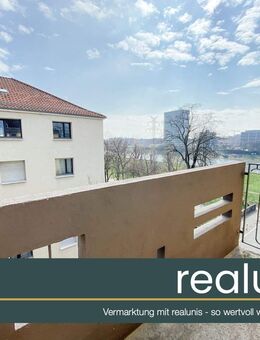 Möbliertes 1-Zimmer-Apartment in direkter Neckarlage - mit 2 Balkonen und Tageslichtbad - realunis - Mannheim